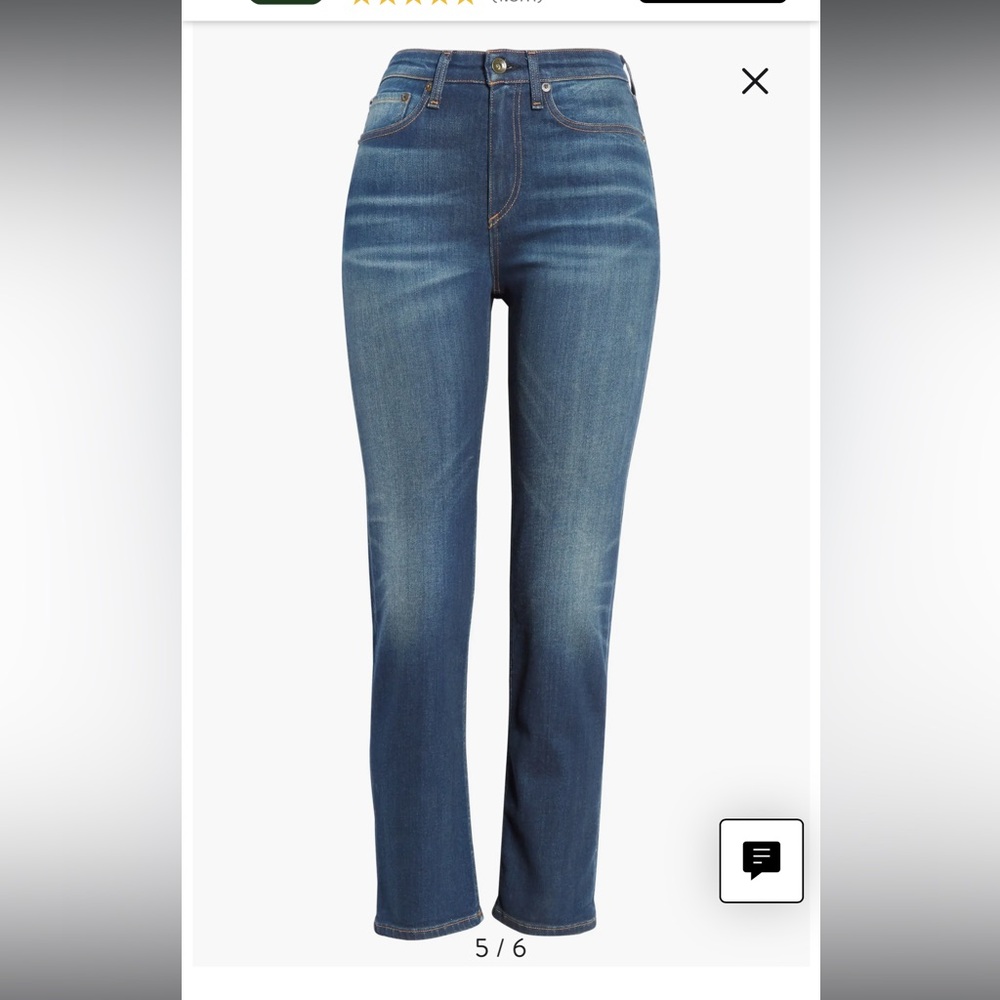 RAG & BONE | Nina High Waist Ankle Cigarette Jeans - Arrowmill